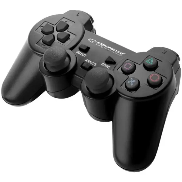 ESPERANZA Controller Esperanza EGG107K Trooper cu fir, cu vibratii, PC/PS3, Negru