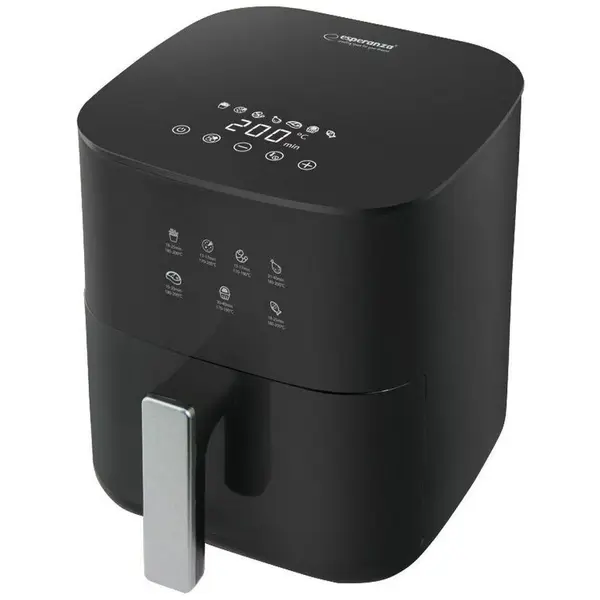 ESPERANZA Friteuza cu aer cald Esperanza EKA002, capacitate 3.5 l, 1350 W, Timer, 7 programe, Negru