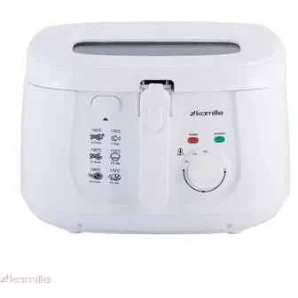 ESPERANZA Friteuza Esperanza EKG012, 1800 W, capacitate 2.5l ulei ,termostat , fereastra vizitare, Alba