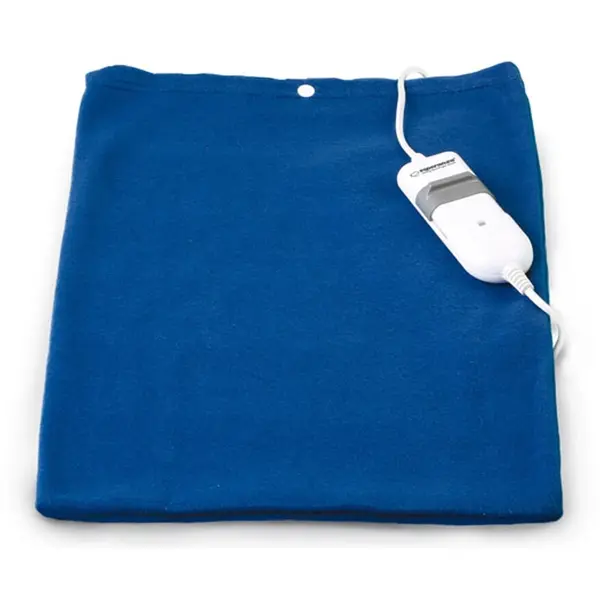 ESPERANZA Incalzitoare corporale Perna electrica Cashmere EHB004, 60W, 3 nivele de temperatura, Albastru