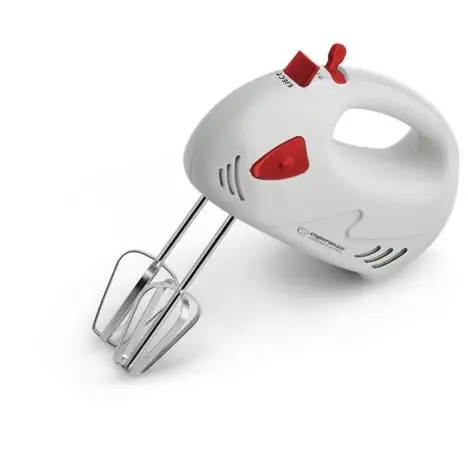 ESPERANZA Mixer de mana Esperanza Muffin, 125 W, Alb/Rosu