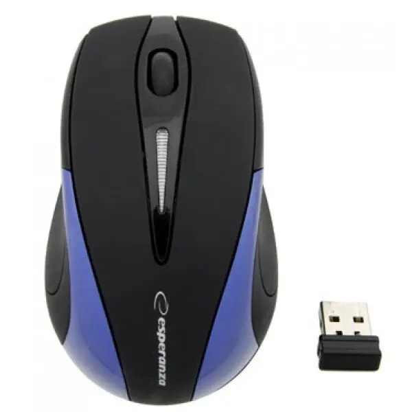 ESPERANZA Mouse ESPERANZA Antares EM101B, optic, wireless, 1000 dpi, 2.4 GHz, negru-albastru
