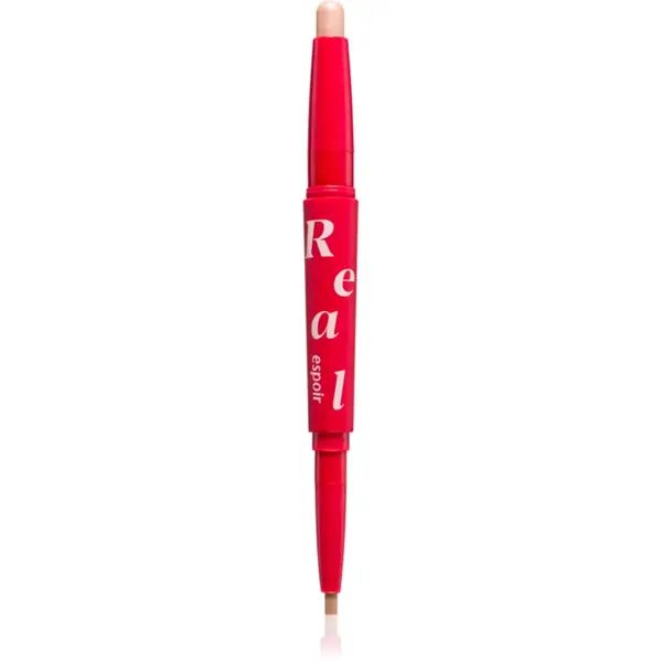 espoir Real Eye Dual Stick creion de ochi lunga durata cu efect de iluminare culoare 02 Peach Beam 0.5 g
