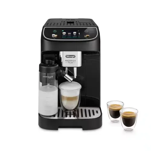 Espressor automat De'Longhi Magnifica Plus ECAM320.60.B, 1450 W, 15 bar, 15 bauturi, Recipient boabe 250 g, Rezervor apa 1.9 l (Negru)