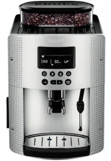 Espressor automat Krups EA815E70 Espresseria S line, 1450 W, 1.7 L, 15 Bari (Negru/Argintiu)
