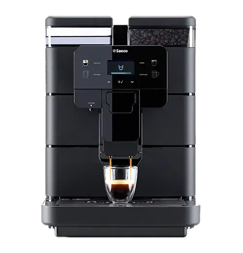Espressor automat Saeco Royal Black 9J0040, 1400 W, Rezervor 2.5 l, Rasnita incorporata cu 8 trepte, Capacitate boabe 600 gr (Negru)