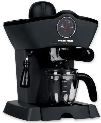 Espressor Heinner HEM-200BK, 0.25 l, 3.5 bar, 800 W (Negru)