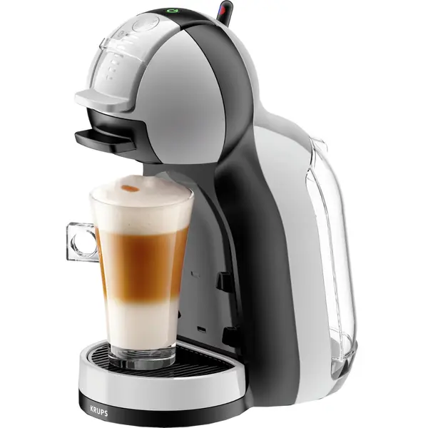Espressor Krups cu capsule NESCAFE Dolce Gusto Mini Me KP123B10, 15 bari presiune, 1500 W, capacitate rezervor 0.8 L, functie Eco, gri