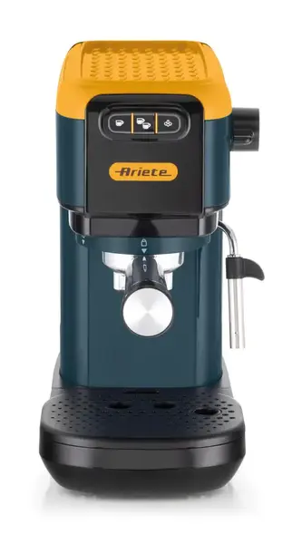 Espressor manual Ariete 1399/16, 1300 W, Compatibil cu capsule ESE, 15 bari, Rezervor apa 1.1 l (Galben)