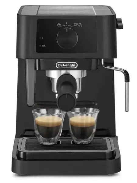 Espressor manual DeLonghi Stilosa EC230.BK, 1100 W, 15 bari, 1 l (Negru)