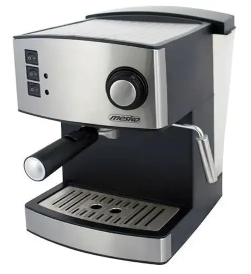 Espressor Mesko MS 4403, 850 W, 1.6 L, 15 Bari (Argintiu/Negru)