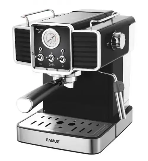 Espressor Samus BARISTA 20, 1350 W, 20 Bari, 1500 ml (Negru/Inox)
