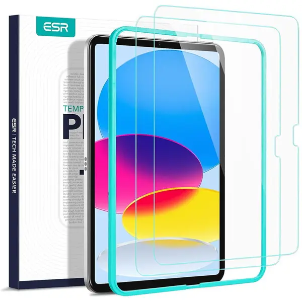 ESR Set 2 folii sticla iPad 10 (2022) 10.9 ESR Tempered Glass 9H, transparenta