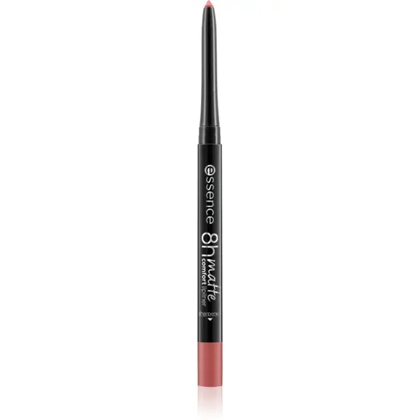 essence 8h Matte Comfort dermatograf mat de buze cu ascutitoare culoare 20 Mauve Mirage 0.3 g