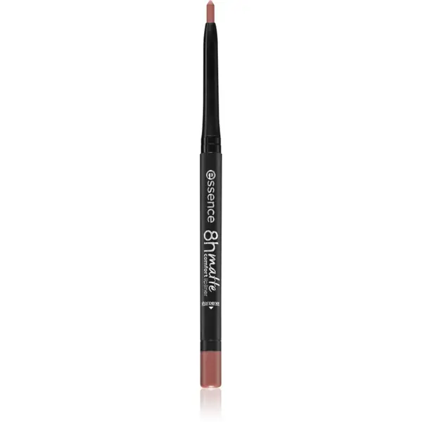 essence 8h Matte Comfort dermatograf mat de buze cu ascutitoare culoare 03 Soft Beige 0,3 g
