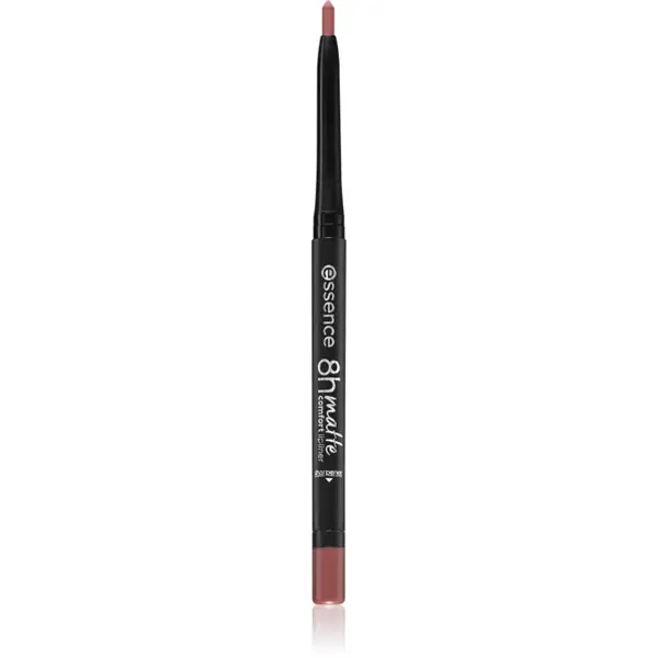 essence 8h Matte Comfort dermatograf mat de buze cu ascutitoare culoare 04 Rosy Nude 0,3 g