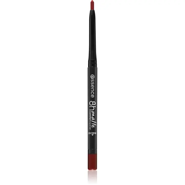 essence 8h Matte Comfort dermatograf mat de buze cu ascutitoare culoare 08 Dark Berry 0,3 g