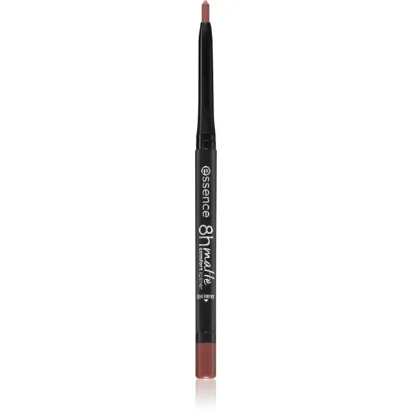 essence 8h Matte Comfort dermatograf mat de buze cu ascutitoare culoare 02 Silky Hazelnut 0,3 g