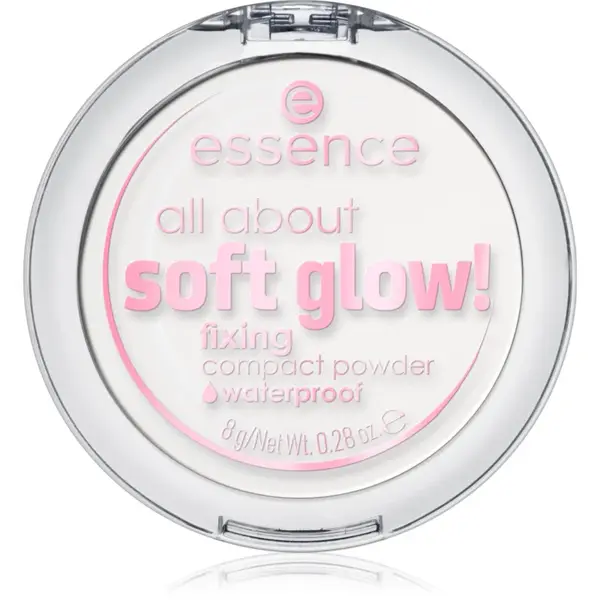 essence All About Soft Glow! Pudră transparentă de fixare pentru o piele mai luminoasa 8 g