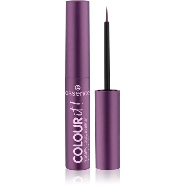 essence COLOUR it! eyeliner metalic pentru ochi culoare 02 Dark Cherry 3 ml
