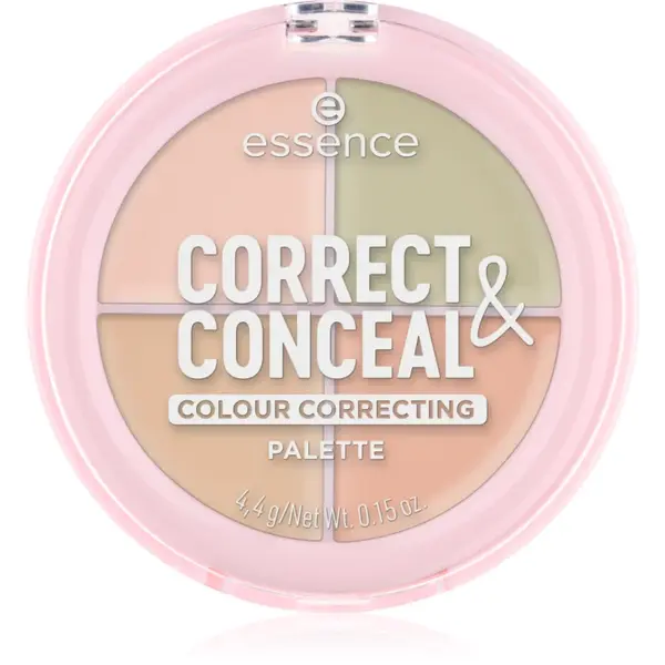 essence CORRECT & CONCEAL paleta corectoare pentru uniformizarea nuantei tenului 4.4 g