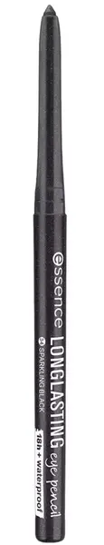 Essence Creion de ochi de lungă durată Long-lasting, 34 Sparkling Black, 0.28 g