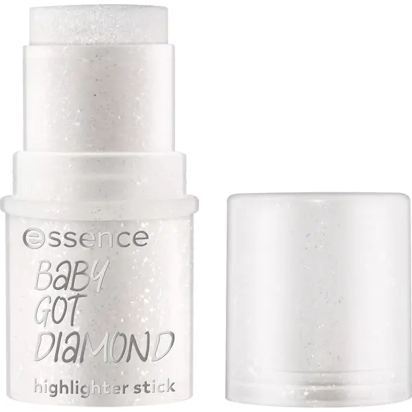 Essence Evidențiator stick cu brocartul Baby Got Diamond, 5.4 g