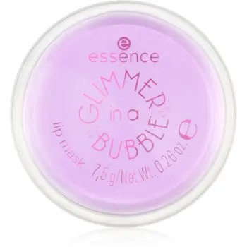 essence GLIMMER IN A BUBBLE mască hidratantă pentru buze cu particule stralucitoare