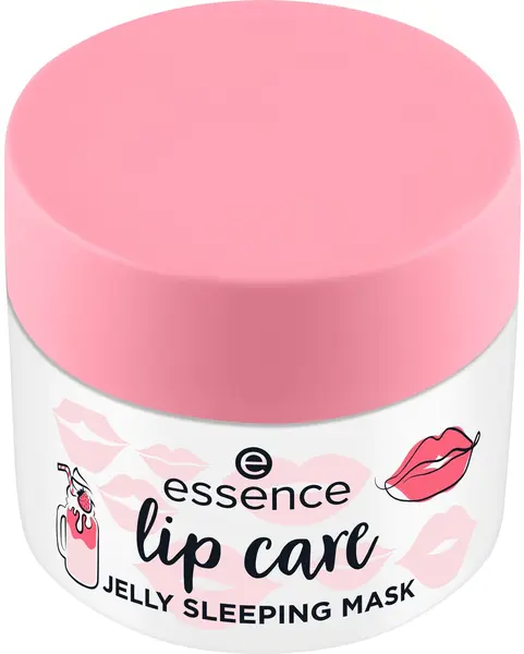 Essence Mască de noapte pentru buze Lip Care Jelly, 02 Strawberry Milkshake, 8 g