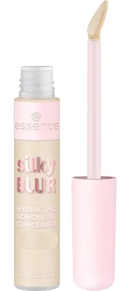 Essence Silky Blur corector lichid cu acoperire medie Hydrating Longwear, 100, 10 ml