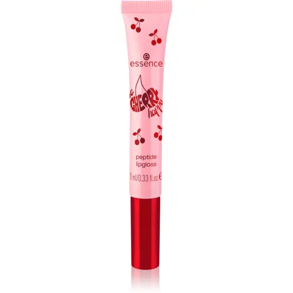 essence SO CHERRY happy lip gloss cu peptide culoare 02 Cherry, Cherry Baby! 10 ml