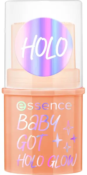 Essence Stick de evidențiat Baby Got Holo Glow, 10 Apricotly, 5 g
