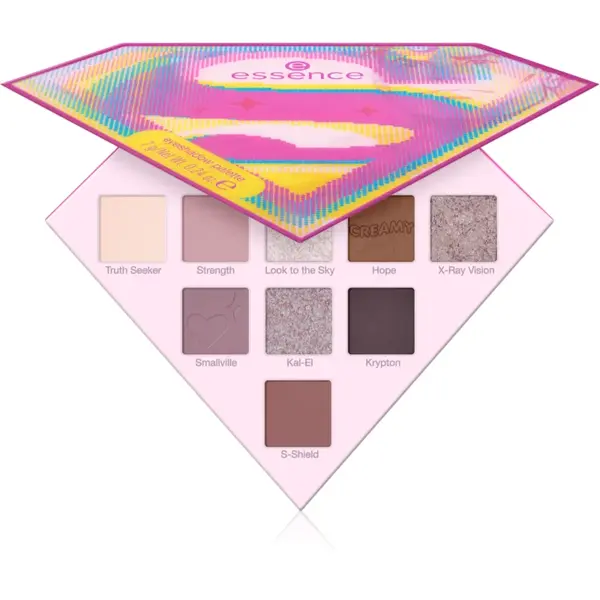 essence Superman paletă cu farduri de ochi culoare 01 Find your power 7 g
