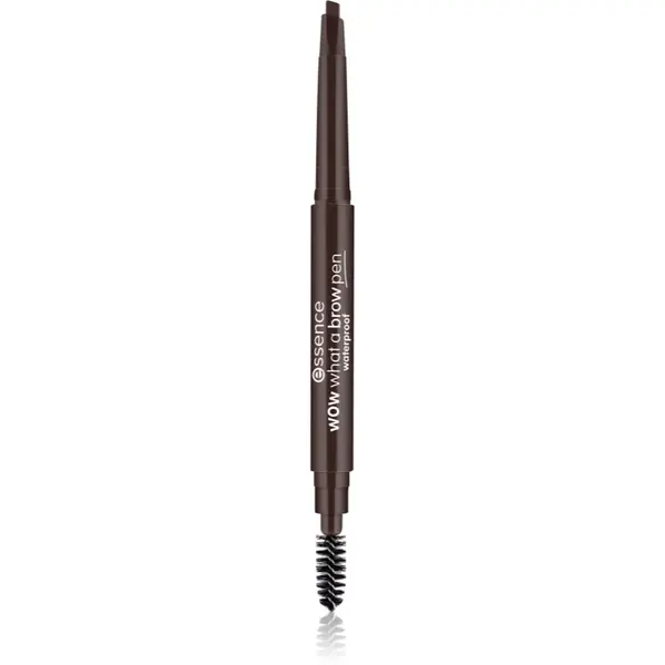 essence WOW What a Brow creion pentru sprancene cu pensula culoare 04 Black-Brown 0,2 g