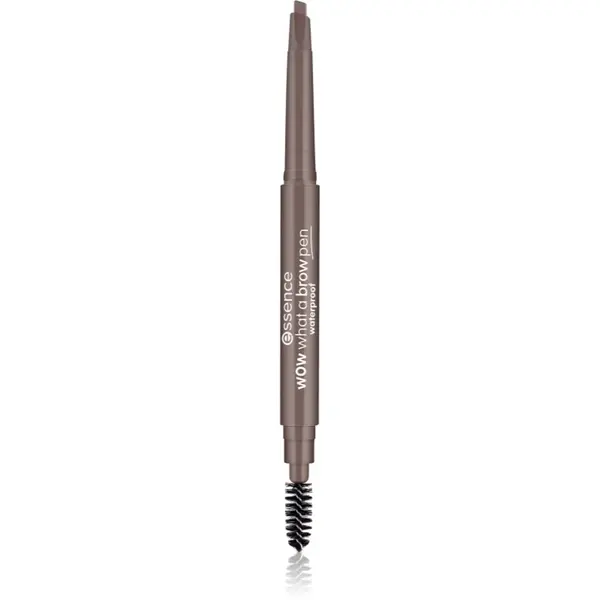 essence WOW What a Brow creion pentru sprancene cu pensula culoare 01 Light Brown 0,2 g