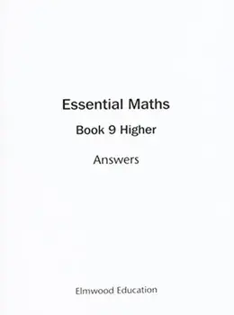 Essential Maths 9 Higher Answers, Paperback/David Rayner