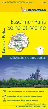 Essonne, Paris, Seine-et-Marne - Michelin Local Map 312, Sheet Map/***