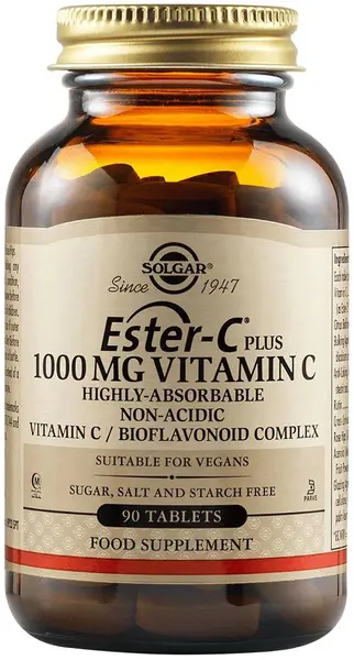 Ester-C, 1000 mg, 90 tablete, Solgar