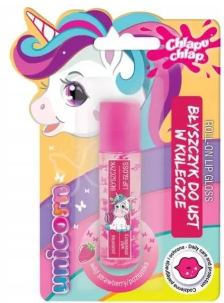 Estetica Luciu de buze pentru copii, roll-on, capsuni, 5 ml