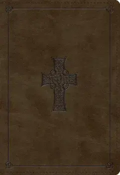 ESV Student Study Bible (Trutone, Olive, Celtic Cross Design), Hardcover/***