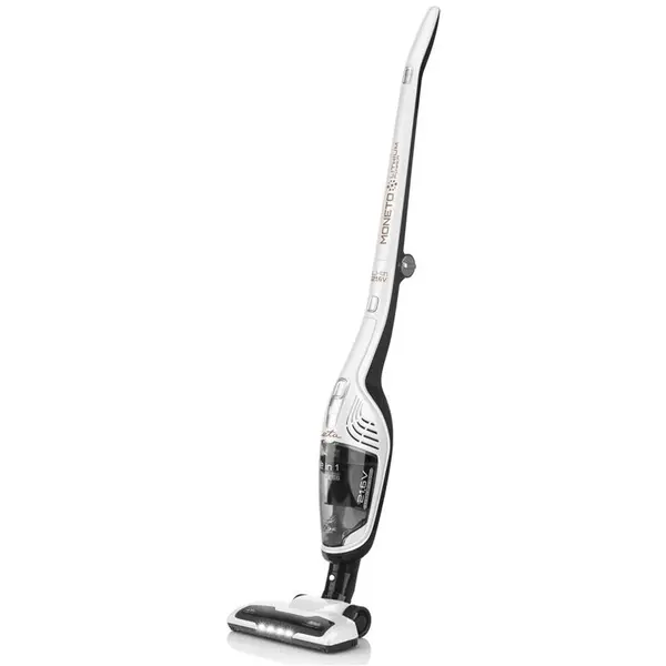 Eta Aspirator vertical 2 in 1 ETA Moneto II 5453 90000, Autonomie 50 minute, Iluminare LED perie, Maner ergonomic, Filtru HEPA, Recipinet 0.55 l Alb