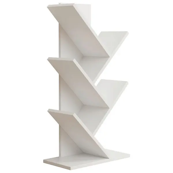 Etajeră, 40/77/20 cm, alb,