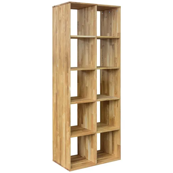 Etajeră, 75,4/186/35 cm, culoare lemn stejar,