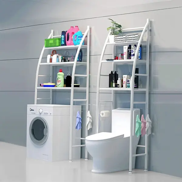Etajera baie, organizator peste toaleta sau masina de spalat, 155 cm