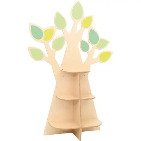 Etajera Copacel cu frunze, mobilier gradinita