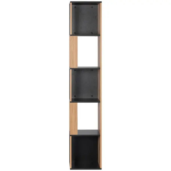 Etajeră De Colț 34/185/34 cm, culoare natur, negru,
