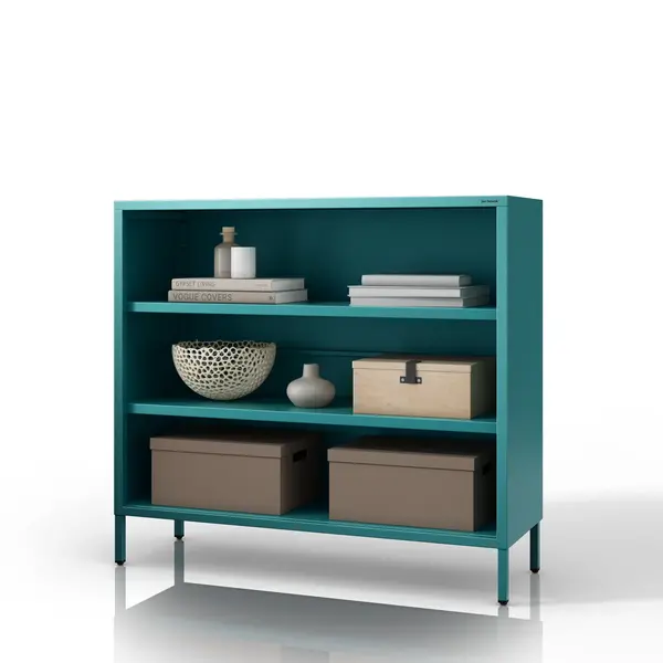Etajera LUCA, 1000 x 900 x 350 mm, Modern: verde marin Etajeră LUCA, 1000 x 900 x 350 mm, Modern: verde marin