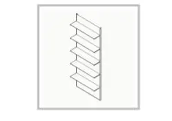 Etajera Maletti Expo Eco 5P cu LED