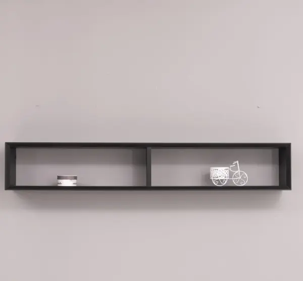 Etajera 'Slatted' cu finisaj Black