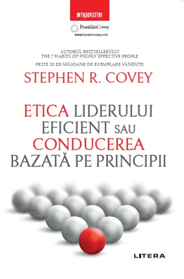 Etica liderului eficient sau conducerea bazată pe principii